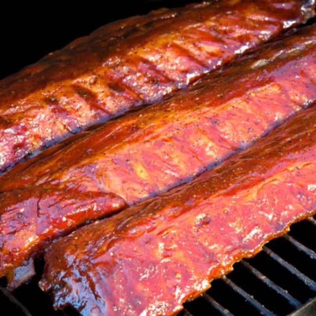 COTTON CANDY Gluten Free BABY BACK Ribs 1/2 Rack.