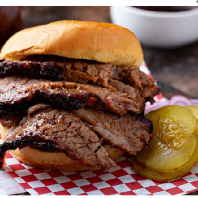 BBQ Brisket Sandwich.