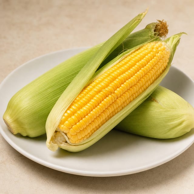 Sweet Roasted Corn On The Cob.