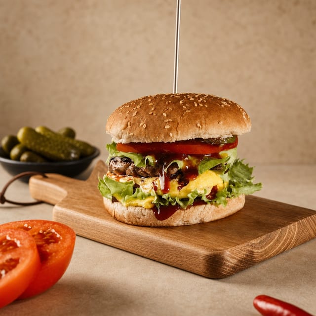 QP Burger.